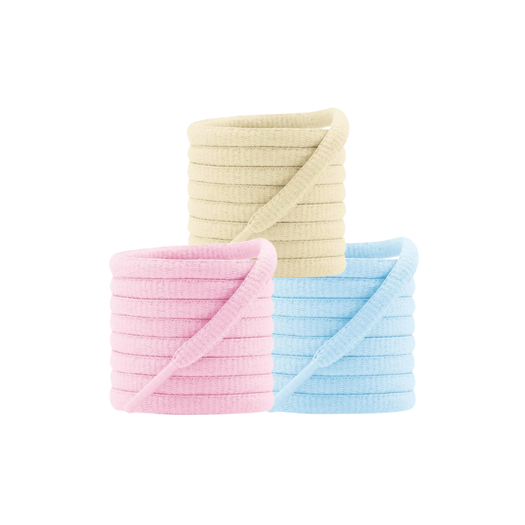 Asics Laces Bundle (Beige & Light Blue & Light Pink)