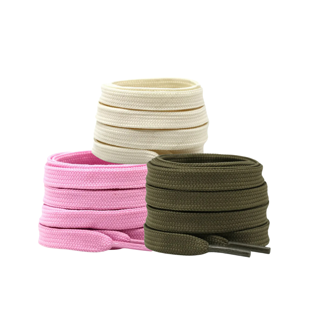 Nike & New Balance Laces Bundle (Olive Green & Beige & Pink)