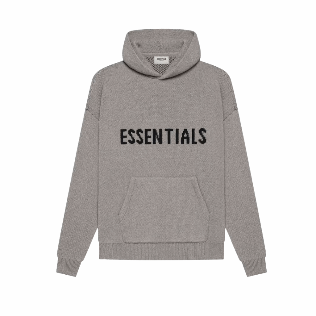 Essentials Knit Hoodie 'Dark Heather'