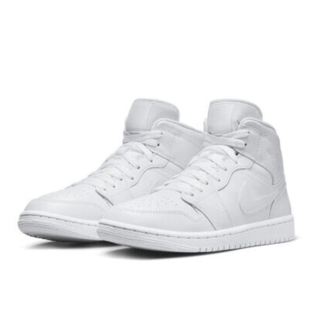 Jordan 1 Mid 'Triple White'