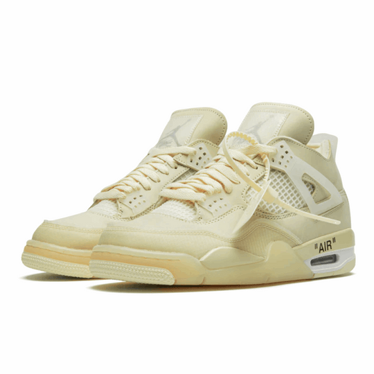 off-white x Jordan 4 Retro 'Sail'