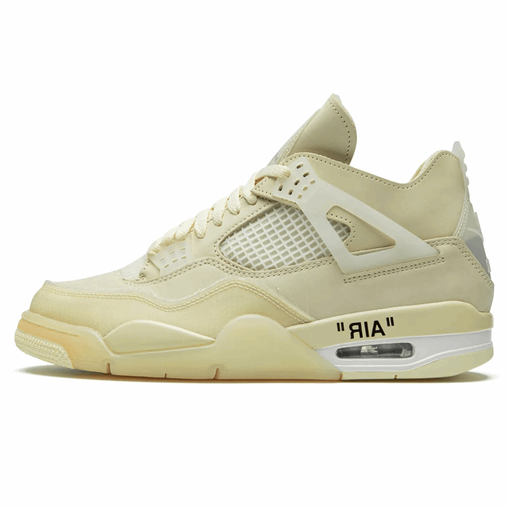 off-white x Jordan 4 Retro 'Sail'