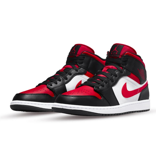 Jordan 1 Mid 'Bred Toe'
