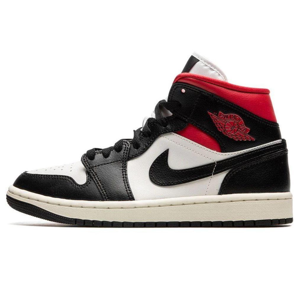 Jordan 1 Mid WMNS 'Sail Gym Red'